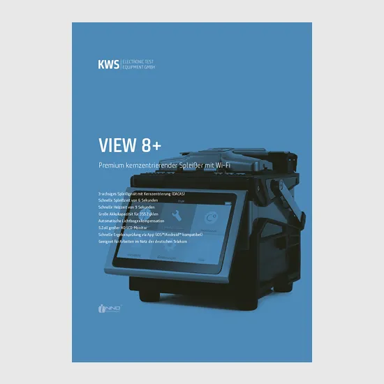 KWS Electronic 4-Seiter: Produktblatt VIEW 8+