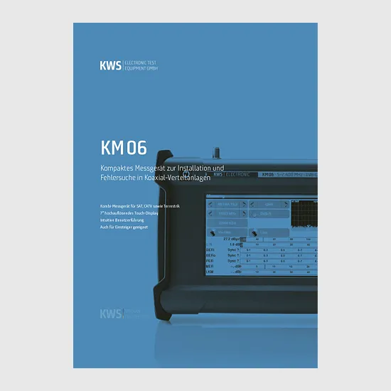 KWS Electronic 4-Seiter: Produktblatt KM 06