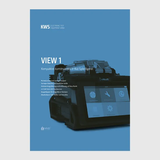 KWS Electronic 4-Seiter: Produktblatt VIEW 1