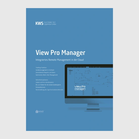 KWS Electronic 2-Seiter: Produktblatt View Pro Manager